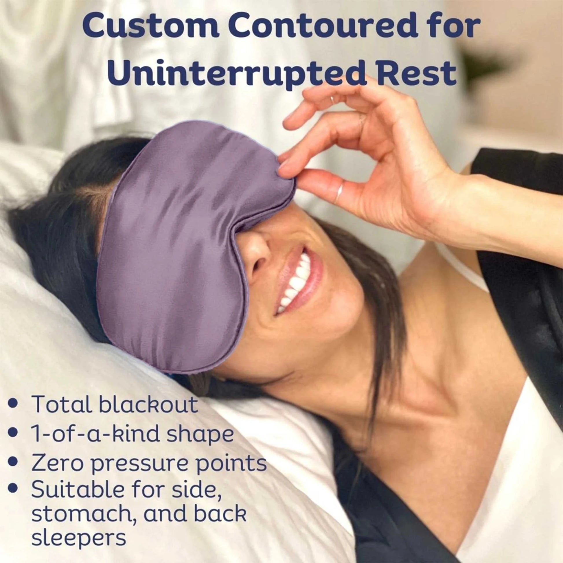 Sia Silk® Sleep Mask with extra deep eye cups for long lashes - MauveThis luxurious silk eye mask from Sia Silk® provides total blackout and ultimate comfort for beauty sleep. Crafted from the finest 100% mulberry anti-aging silk withSleep MaskMy StoreSia SilkSia Silk® Sleep Mask