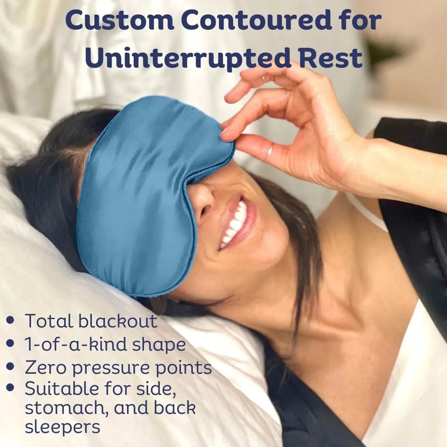 Sia Silk® Sleep Mask with extra deep eye cups for long lashes - StormThis luxurious silk eye mask from Sia Silk® provides total blackout and ultimate comfort for beauty sleep. Crafted from the finest 100% mulberry anti-aging silk withSleep MaskMy StoreSia SilkSia Silk® Sleep Mask