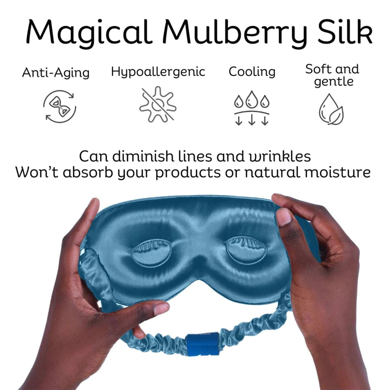 Sia Silk® Sleep Mask with extra deep eye cups for long lashes - StormThis luxurious silk eye mask from Sia Silk® provides total blackout and ultimate comfort for beauty sleep. Crafted from the finest 100% mulberry anti-aging silk withSleep MaskMy StoreSia SilkSia Silk® Sleep Mask